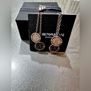 Emporio Armani Dangle Earrings In Stainless Steel